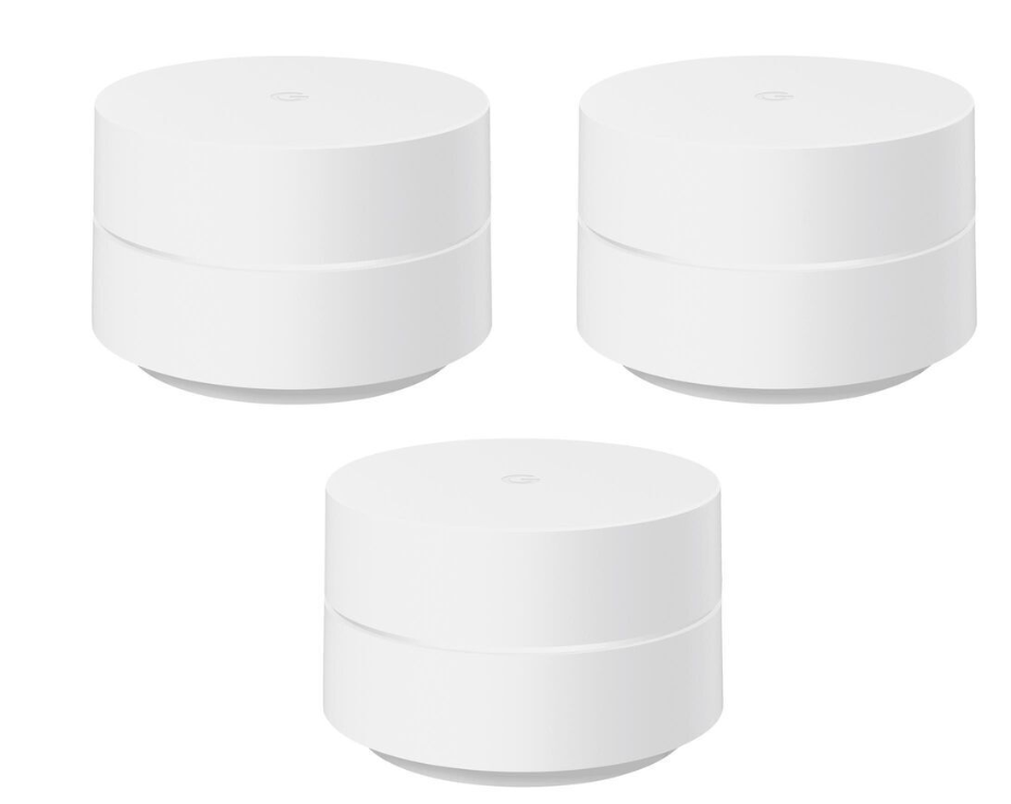 Google Wi-Fi AC1200 Dual Band 4500sqft. coverage Mesh Router - White (3pack)